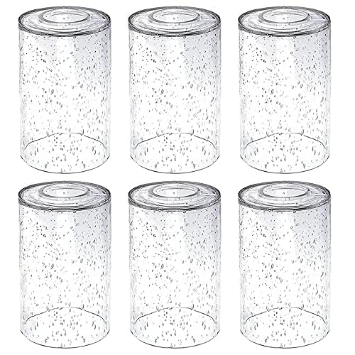 6 Pack Seeded Glass Lamp Shade Replacements (6 Count)