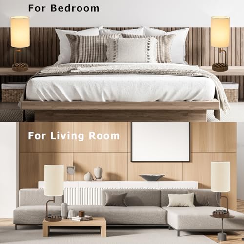Table Lamp with 3 USB Charging Ports (2 Count)