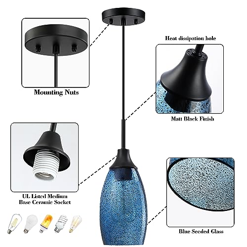 Mini Glass Pendant Light 3 (3 Count)