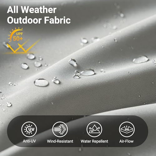 15 Ft Umbrella Outdoor Patio Solar Lights With Base