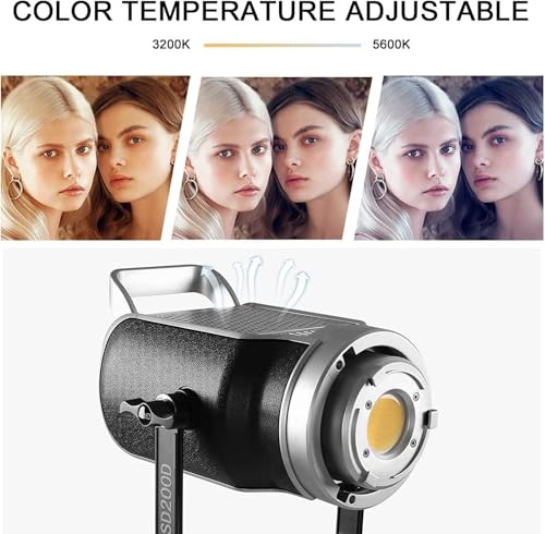 GVM 200W LED Video Light with Lantern Softbox