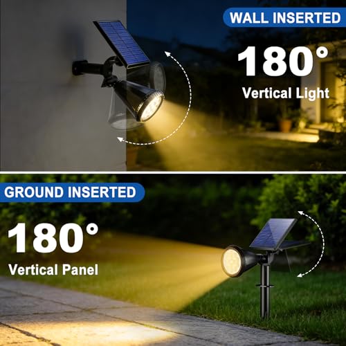 Solar Lights Outdoor Waterproof Flag Spotlights 10 Pack (10 Count)
