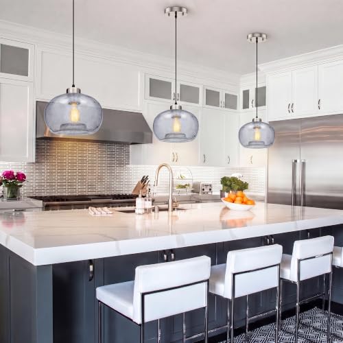 Modern Hand Blown Pendant Lights Kitchen Island (2 Count)