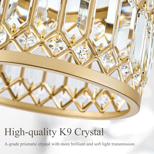 Crystal Gold Ceiling Light