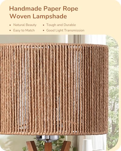 17.5" Rattan Table Lamp