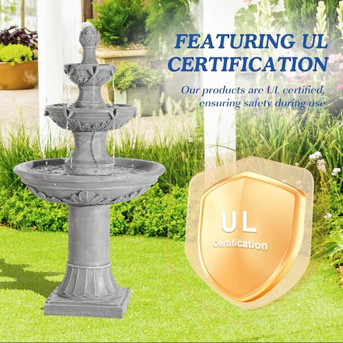 48.4" H Italian Outdoor Water Fountains