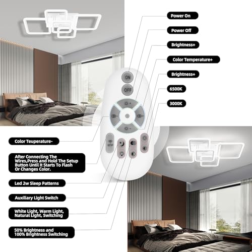 Modern LED Ceiling Light 5 (5 Count)