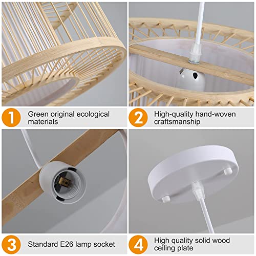 Boho Rattan Pendant Lights