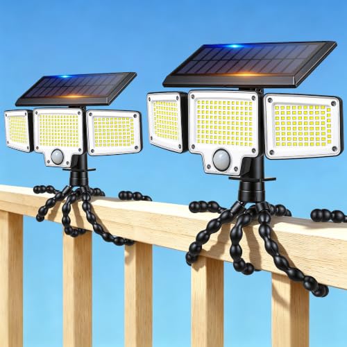 Solar Flood Lights with Motion Sensor (2 Count)