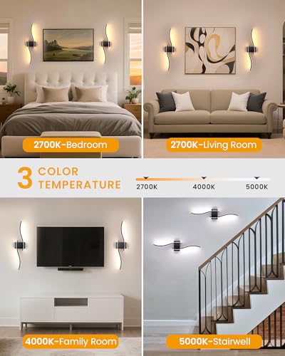27.6 Inch Battery Operated Wall Sconce Set of 2 (2 Count)