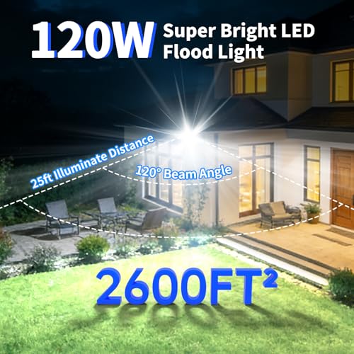 120W Flood Lights Outdoor (2 Count)