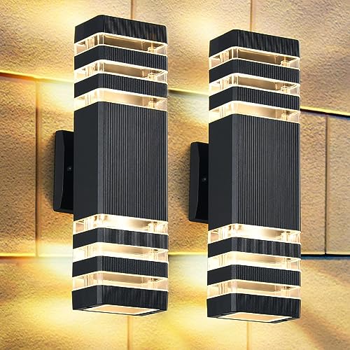 2 Pack Outdoor Wall Lights (2 Count)