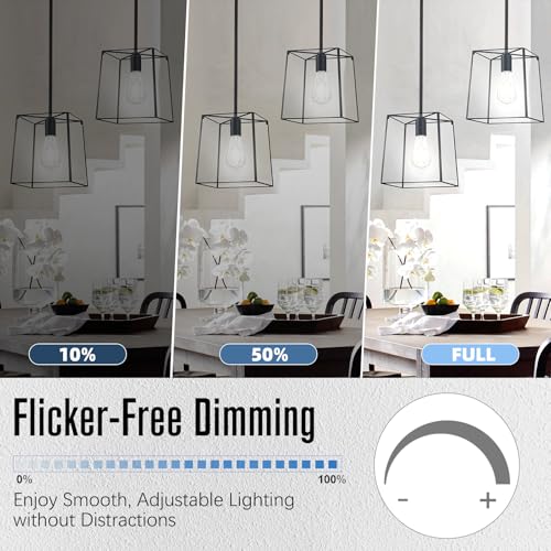 LED Edison Bulbs 60 watt Equivalent Dimmable (18 Count)