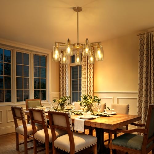 9 Light Modern Farmhouse Chandelier