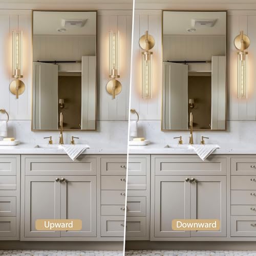 Gold Wall Sconces Set of 3