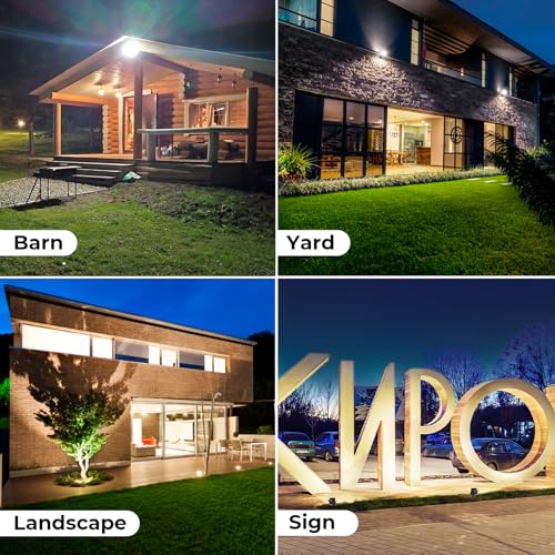 20W 2800LM LED Flood Lights Outdoor (2 Count)