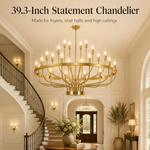 Large Gold Chandelier 24