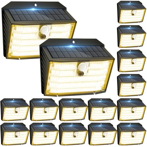 16 Packs] Solar Motion Lights Outdoor (16 Count)