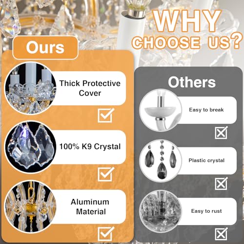 Modern Crystal Chandeliers (10 Count)