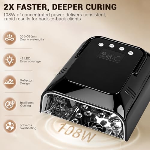 Rechargeable UV LED Nail Lamp Cordless