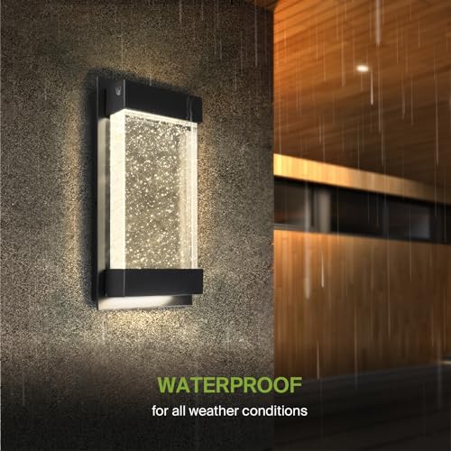 LED 12" Bubble Glass Wall Light Fixture (4 Count)