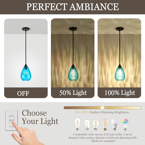Black Pendant Lights Kitchen Island 2 Pack (2 Count)