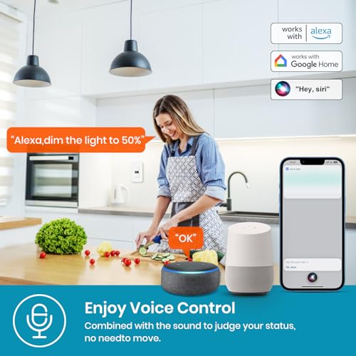 Smart Dimmer Switch 2Gang Digital Display Single
