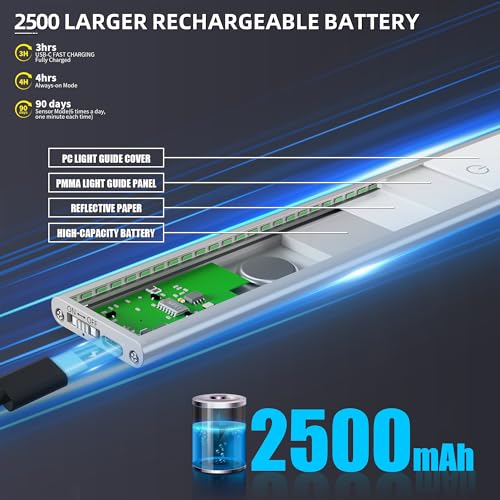 204 LED Under Cabinet Lights Wireless with Full Lighting (5 Count)