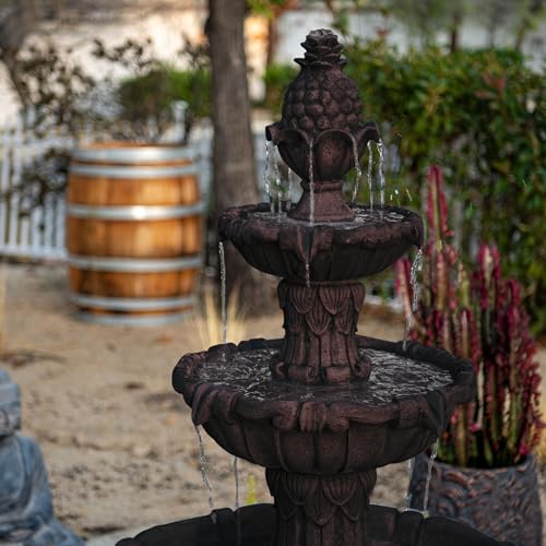58.3" 3 Tier Outdoor Freestanding Water Fountain