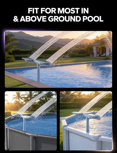 Solar Pool Fountain with 10