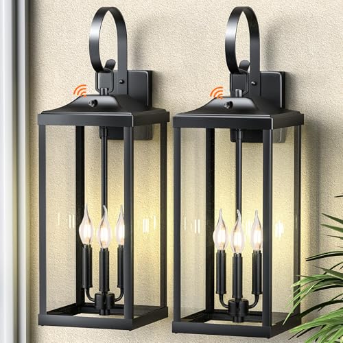 24" Extra Large Dusk to Dawn Exterior Lighting Fixtures (2 Count)