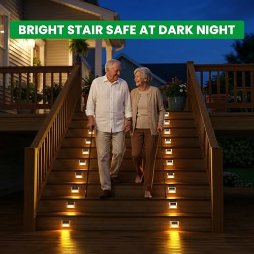 Solar Deck Lights Perfect for Fence (16 Count)