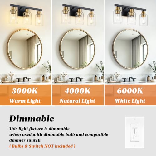 3 Light Bathroom Light Fixtures