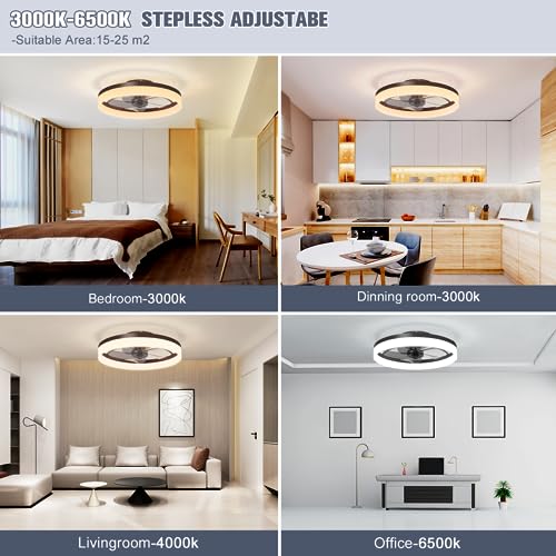 Low Profile Ceiling Fans with Lights and Remote