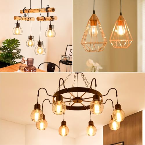 Dimmable A19 Vintage LED Edison Bulbs 60W (6 Count)