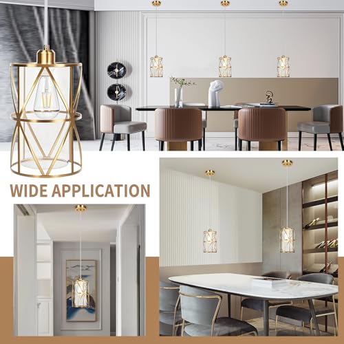 Brushed Gold Pendant Lights Kitchen Island