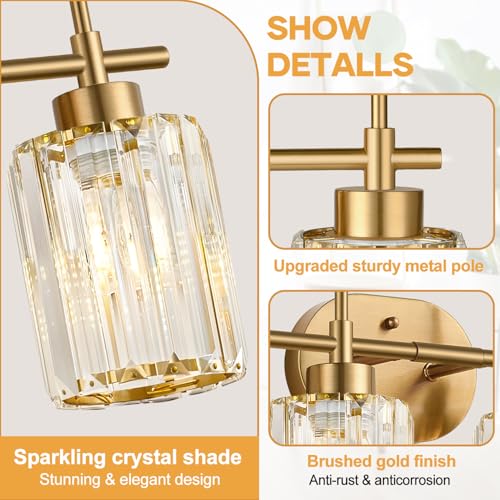 Modern Crystal Bathroom Vanity Light