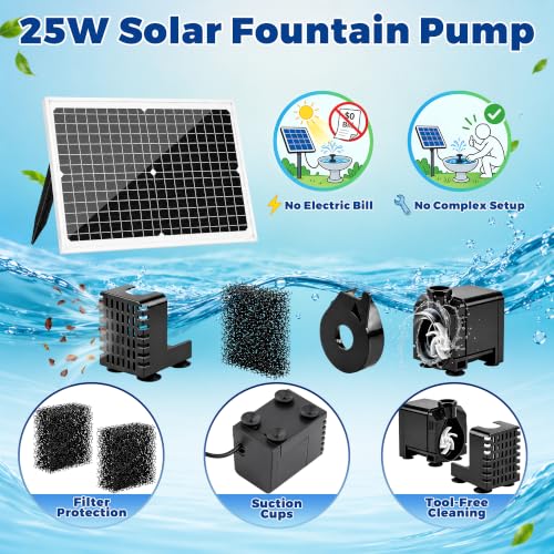 25W High Power Solar Fountain Pump