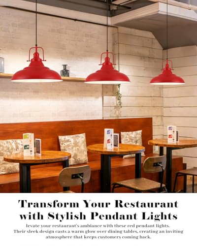 Red Pendant Light Kitchen Island (2 Count)