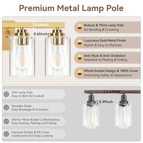 5 Light Bathroom Light Fixtures