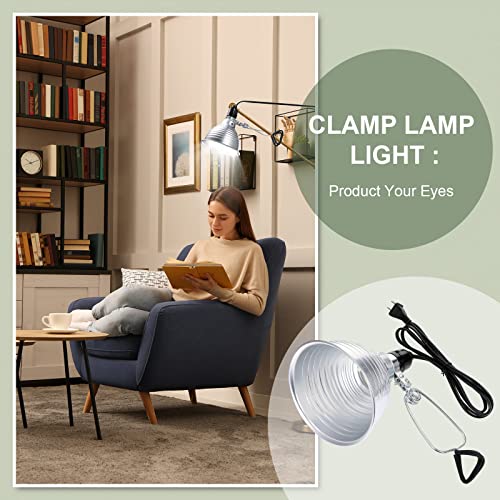 8 Pack Clamp Lamp Light with Aluminum Reflector (8 Count)