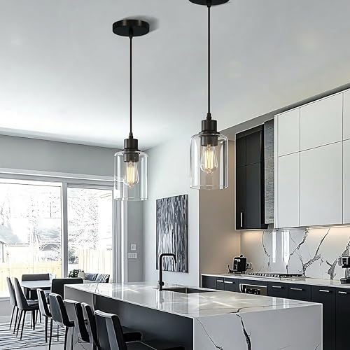 Black Pendant Lights Kitchen Island