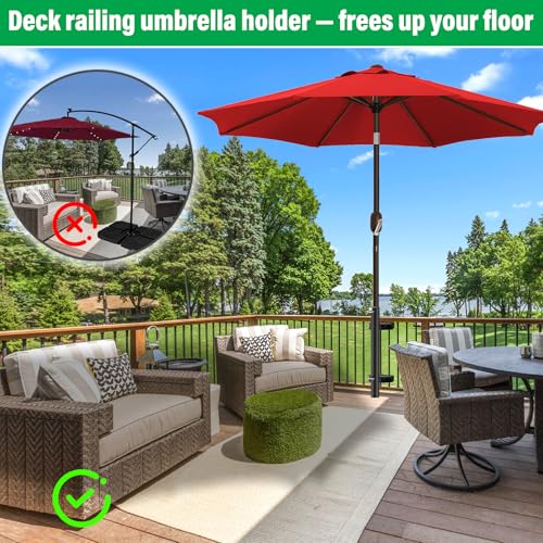 Deck Railing Umbrella Holder for 1