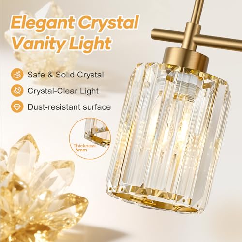 Modern Crystal Bathroom Vanity Light