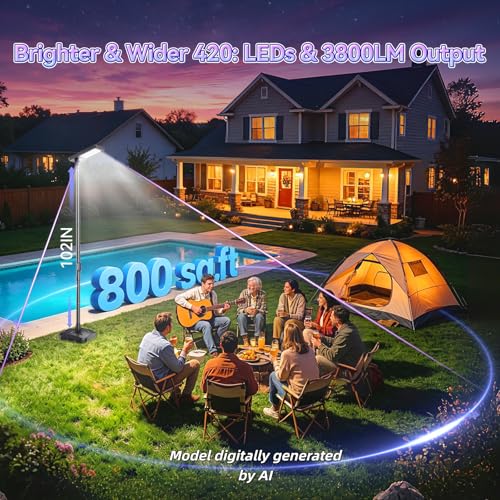 102" Solar Outdoor Street Lights with Speaker