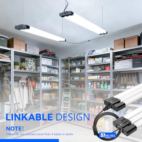 LED Shop Lights 4FT 7500LM (4 Count)