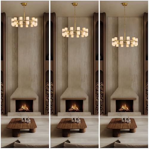 Alabaster Round Chandelier