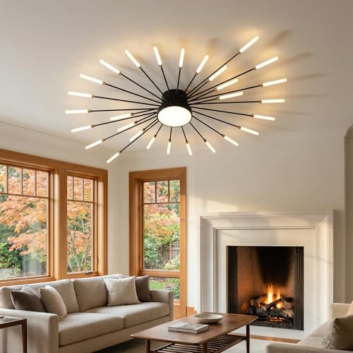 41.3 Inch Modern LED Flush Mount Ceiling Light