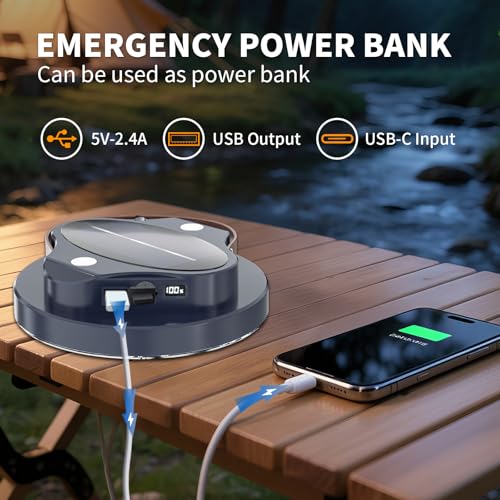 6000LM Flashlight Portable LED Camping Lantern Rechargeable Light 60W with Magnet