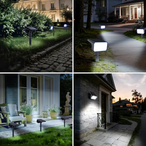 4 Pack Solar Spot Lights Outdoor Waterproof IP67 (4 Count)
